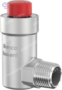 FLAMCO FLEXVENT Odpowietrznik automatyczny kątowy 1/2" niklowany