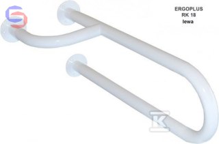 EKOTECH CLASSIC Poręcz nieruchoma lewa 60cm biała