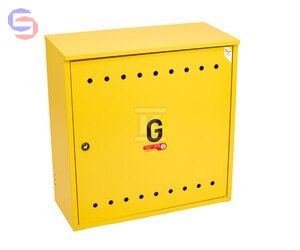 WEBA Szafka gazowa natynkowa 600x600x250 mm żółta