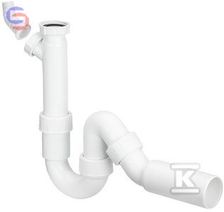 VIEGA Syfon rurowy 6/4"x50 biały tworzywo 798530