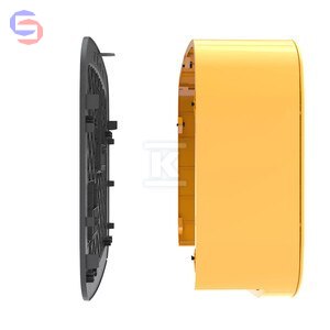 WEBA Szafka gazowa 600x600x250mm żółta plastikowa wolnostojąca