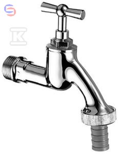 SCHELL Zawór czerpalny 1/2" chrom mat. pokrętło motylkowe