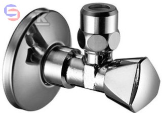 SCHELL SANLAND Zawór kątowy 1/2"x3/8" chrom z nakrętką