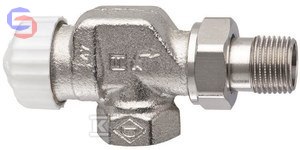 IMI HEIMEIER V-exakt II Zawór termostatyczny 1/2" DN15 niklowany biały