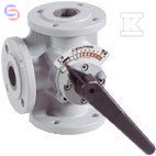 RESIDEO CENTRA Zawór trójdrogowy DR DN80 Kvs100 PN6 kołnierzowy