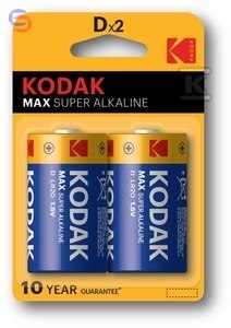 KODAK MAX KD-2 Bateria alkaliczna LR20 2szt 0.29kg