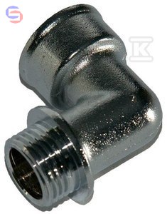 ONNLINE Kolano 90° 1/2" GWxGZ Mosiądz Chromowany