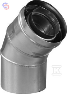 IMMERGAS SERIA SREBRNA Kolano koncentryczne 45° 60/100 stal