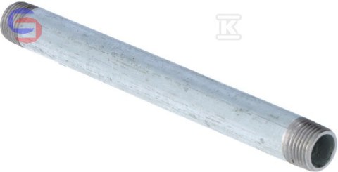 GEBO Sztucer ocynkowany 1" 0,40m dwustronnie gwintowany stal