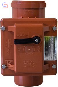 KARMAT Zasuwa burzowa PP DN110 1-klapowa Typ1