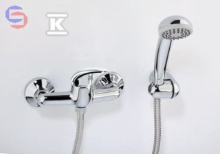 VALVEX ALBA Bateria natryskowa ścienna chrom 0.14x0.17x0.24m