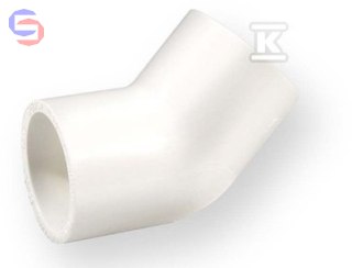 NIBCO Kolano 45° KW/KW PVC-U 1 1/2" 0.1kg