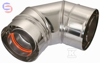 KRZYS-POL SKK Kolano 90° 60/100 mm Kondens/Turbo stalowe