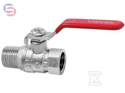 VALVEX ONYX Zawór kulowy niklowany 3/4" GW/Z-PN40-DST