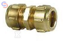 CONEX COMPRESSION Łącznik prosty mosiężny 18x18 mm