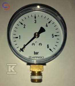 AFRISO RF63 Manometr pionowy 1/4" 0-6 BAR kl.2.5 fi63mm