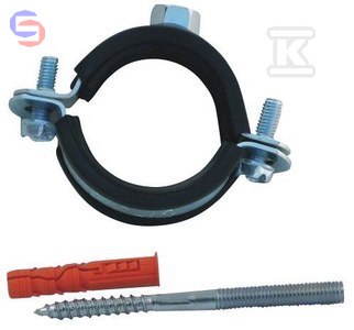 OPAL Obejma metalowa 1" (25mm) 32-36 mm z wkładką EPDM