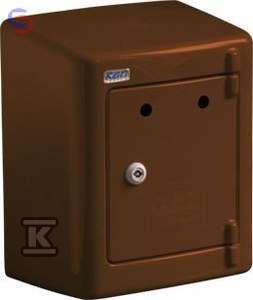KEN Szafka gazowa G-023-2 brązowa natynkowa 0.36x0.28x0.20m