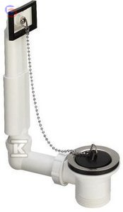 VIEGA Syfon zlewozmywakowy odpływowo-przelewowy 6/4" 70mm biały