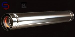 KRZYS-POL SKK Rura kominowa 80/125 mm L=1000 mm kondens/turbo
