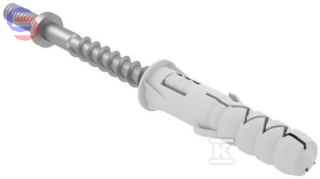 ONNLINE Śruba dwugwintowa 6x40 mm z dyblem stal ocynkowana