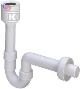 VIEGA Syfon pisuarowy rurowy 50x50 mm biały tworzywo