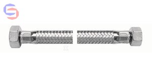 VALVEX VIPER PLUS Wężyk redukcyjny GW 1/2"x3/8" L40 stal nierdzewna