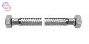 VALVEX VIPER PLUS Wężyk przyłączeniowy GW 3/4" L80 stal nierdzewna