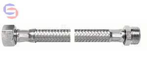 VALVEX VIPER PLUS Wężyk przyłączeniowy 1/2"x1/2" L50 stal nierdzewna