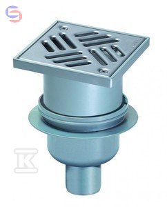 KESSEL CLASSIC Wpust DN50 pion przykręcany 138x138 mm stal nierdzewna