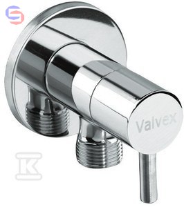 VALVEX VEGA Zawór kątowy 1/2"-3/8" głowica ceramiczna chrom