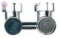 INSTAL-PROJEKT Zawór podwójny kątowy A1 3/4"xM22x1,5 chrom