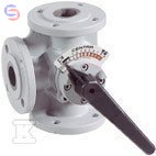 RESIDEO CENTRA Zawór trójdrogowy DR DN50 Kvs40 PN6 kołnierzowy