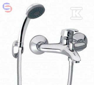 FERRO BASIC Bateria wannowa ścienna chrom 0.13x0.17x0.22m