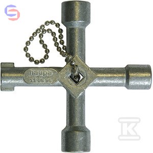 HAUPA Klucz do szafy sterowniczej metal 226x99x59mm