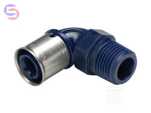 Wavin TIGRIS K1 Kolano GZ 20x3/4" 90° PPSU PN10