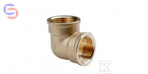 FERRO ONNLINE Kolano mosiężne 5/4" nakrętno-nakrętne żółte K06Z