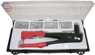 HAUPA Nitownica z wyposażeniem 2,4-5mm + 100 nitów 4mm