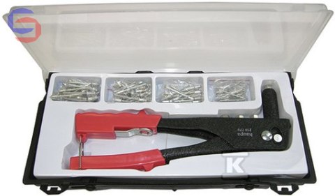 HAUPA Nitownica z wyposażeniem 2,4-5mm + 100 nitów 4mm