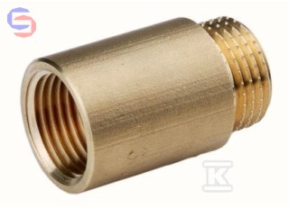 ONNLINE Przedłużka mosiężna 3/4" 20mm żółta HAO443