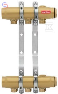 ONNLINE Rozdzielacz CO 5 obiegów 1 1/4" stal mosiądz 0.37m