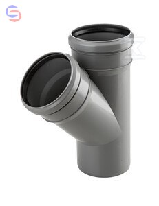 Wavin Trójnik HT 40x40x45 mm Szary Sanitarny