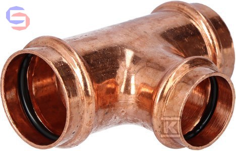 CONEX B PRESS Trójnik redukcyjny 35x28x35 mm CU miedź