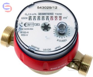 BMETERS GSD8-RFM Wodomierz CW DN15 Q3=2.5 R100/50
