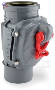 KARMAT Zasuwa burzowa PP DN110 montaż pionowy typ1