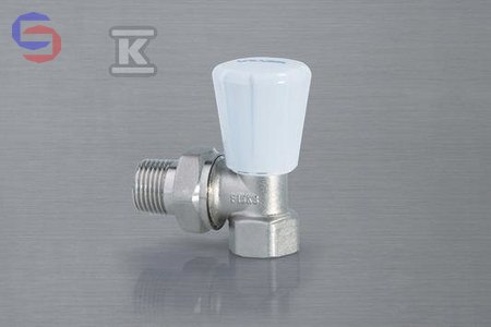 VALVEX ACTIV PLUS Zawór grzejnikowy kątowy 1/2" niklowany