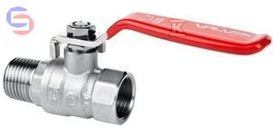 VALVEX ONYX Zawór kulowy niklowany pełnoprzelotowy 1 1/2" PN40