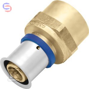KAN-therm ultraPRESS Złączka 26x3 G1"GW mosiężna zaprasowywana