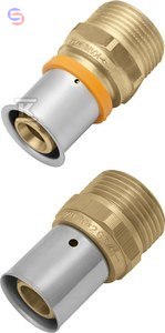 KAN-therm ultraPRESS Złączka mosiężna 63x4.5 G2" GZ PRESS