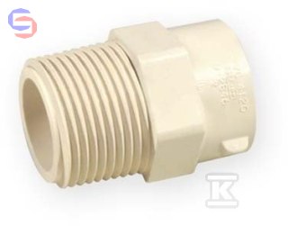 ZŁĄCZKA WKRĘTNA KW/GZ 2 PVC-C NIBCO